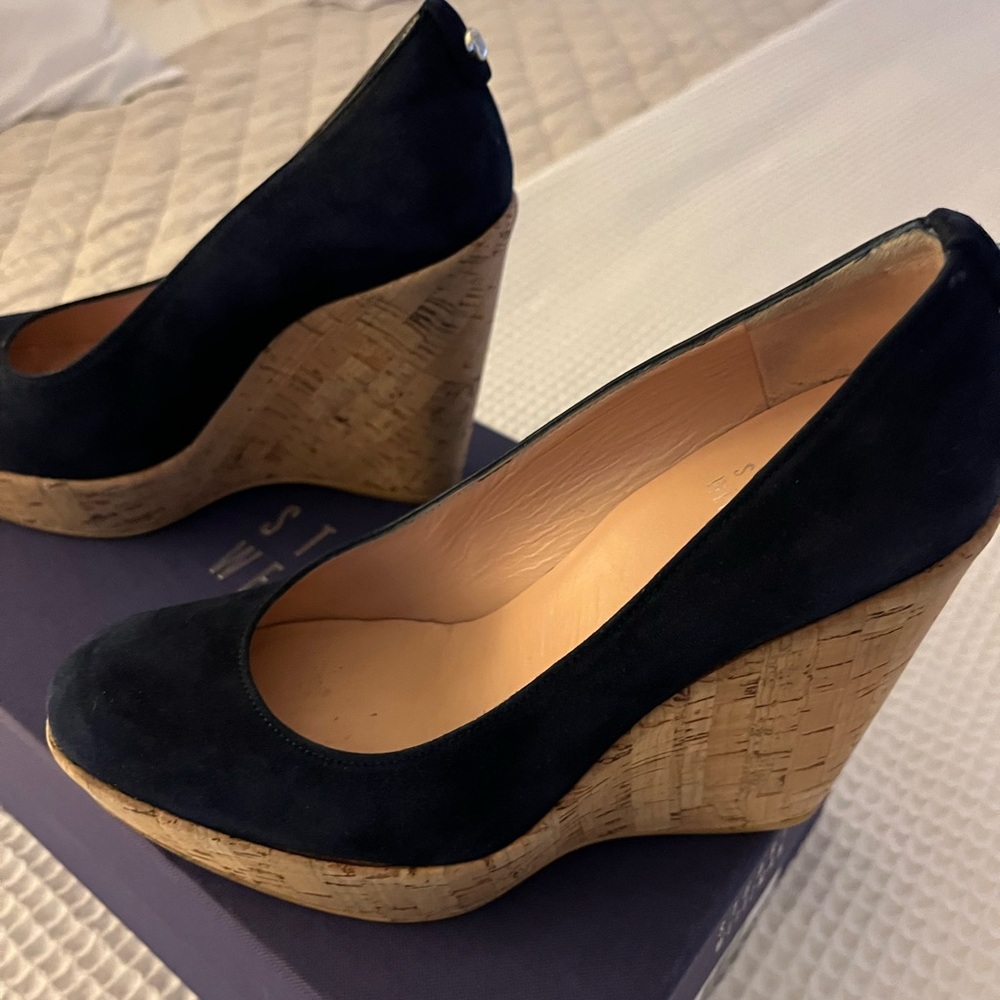 Stuart Weitzman Corkswoon Wedge Heels. Size 5.5.